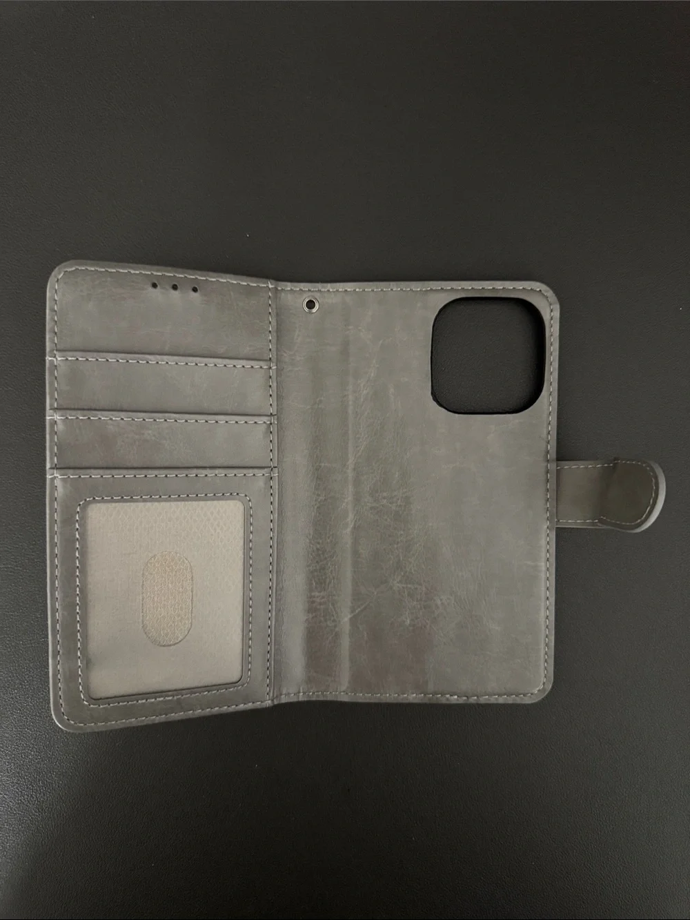 Gray Wallet Phone Case with Card Slots NWBox